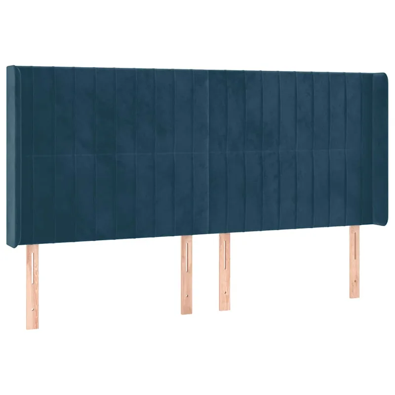 vidaXL �εφαλά�ι με Πτε��για Σκο��ο �πλε163x16x118/128 εκ. Βελο�δινο