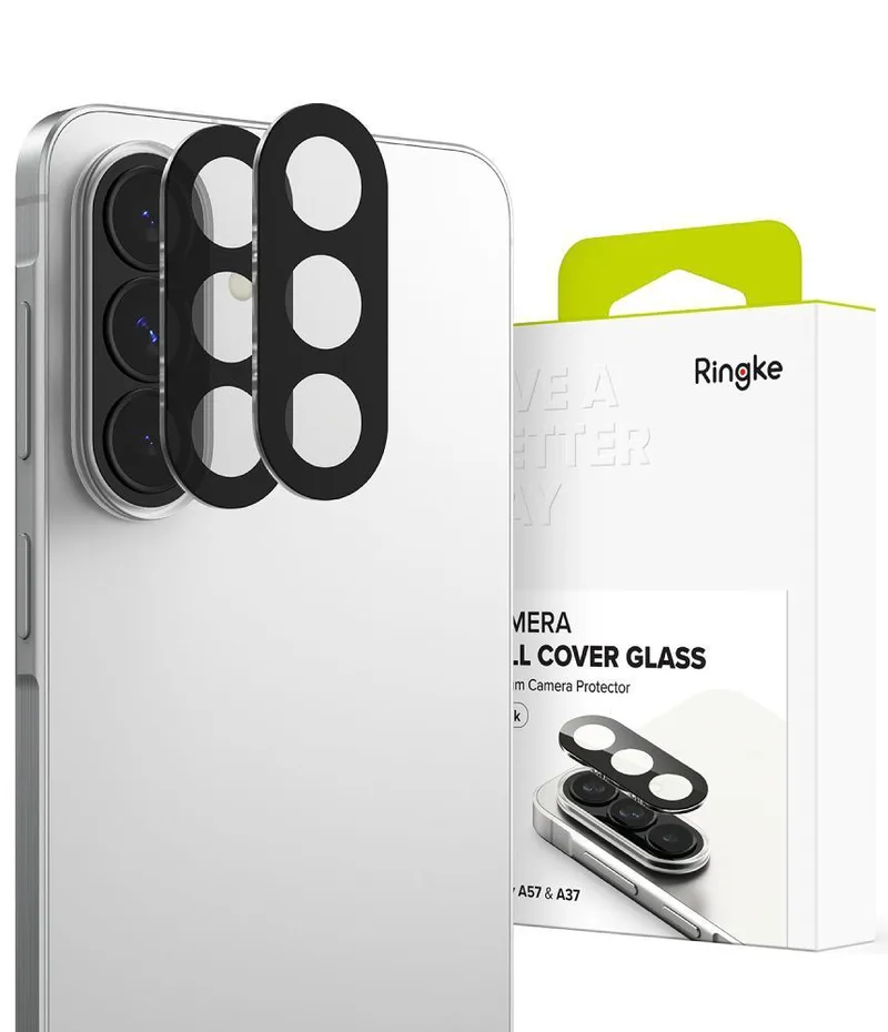 Ringke Full Cover Camera Glass Black Samsung Galaxy A57/A37 (2-Pack)