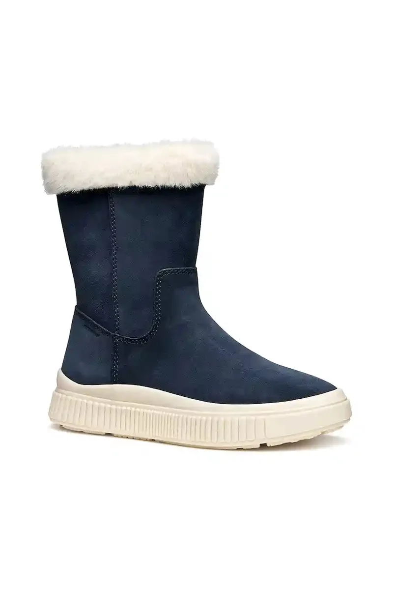 Παιδικές χειμερινές μπότες nubuck Geox LAQUINNY
