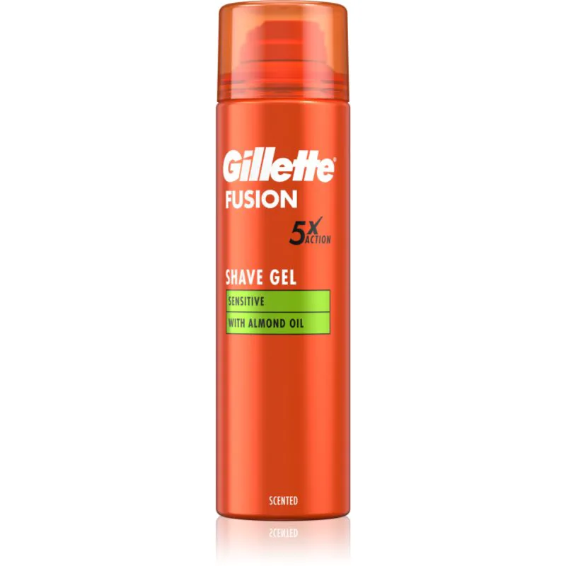 Gillette Fusion5 Sensitive τζελ ξυρίσματος για ευαίσθητη επιδερμίδα 200 ml