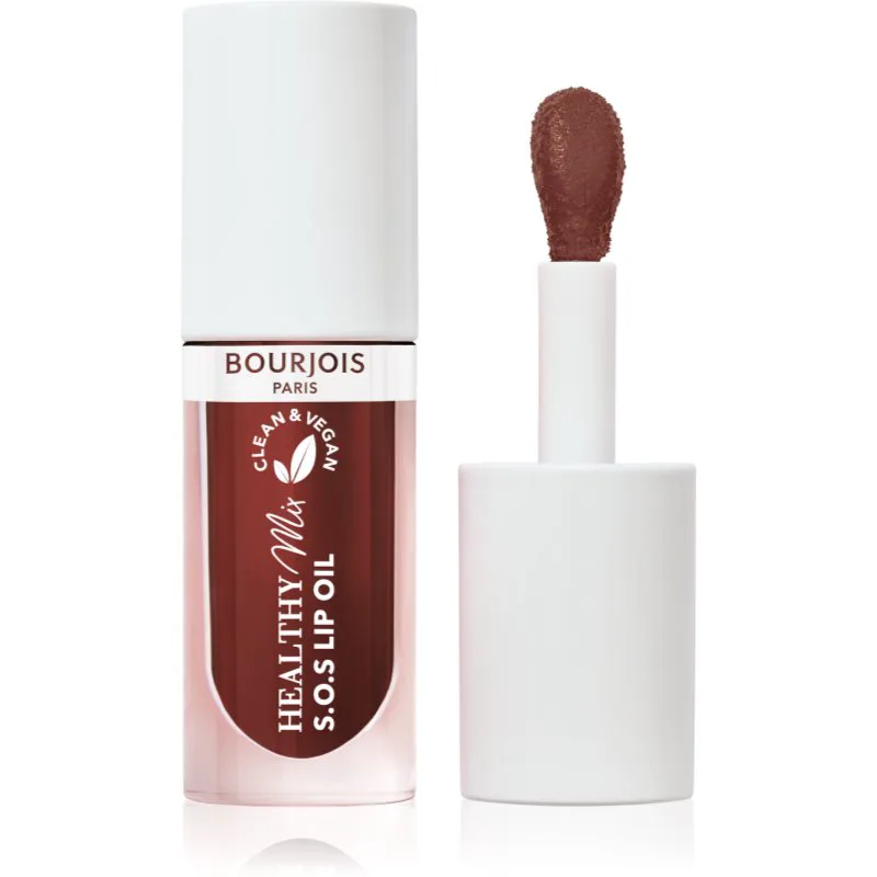 Bourjois Healthy Mix S.O.S Lip Oil Έλαιο για τα χείλη με ενυδατικό αποτέλεσμα απόχρωση 08 Chocolat Chaud 4.5 γρ