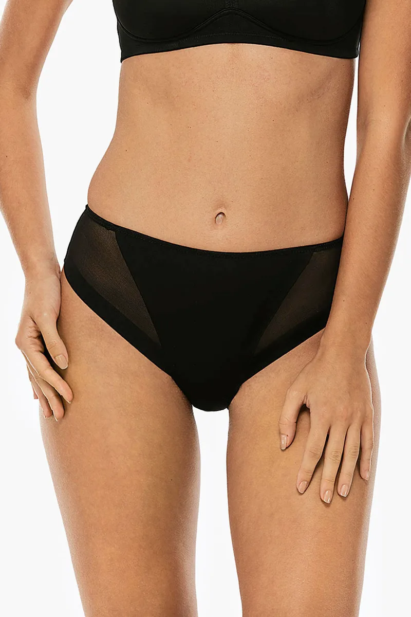 Lovable γυναικείο σλιπ με τούλι ''Invisible Ultralight'' - LOV-10251 Μαύρο
