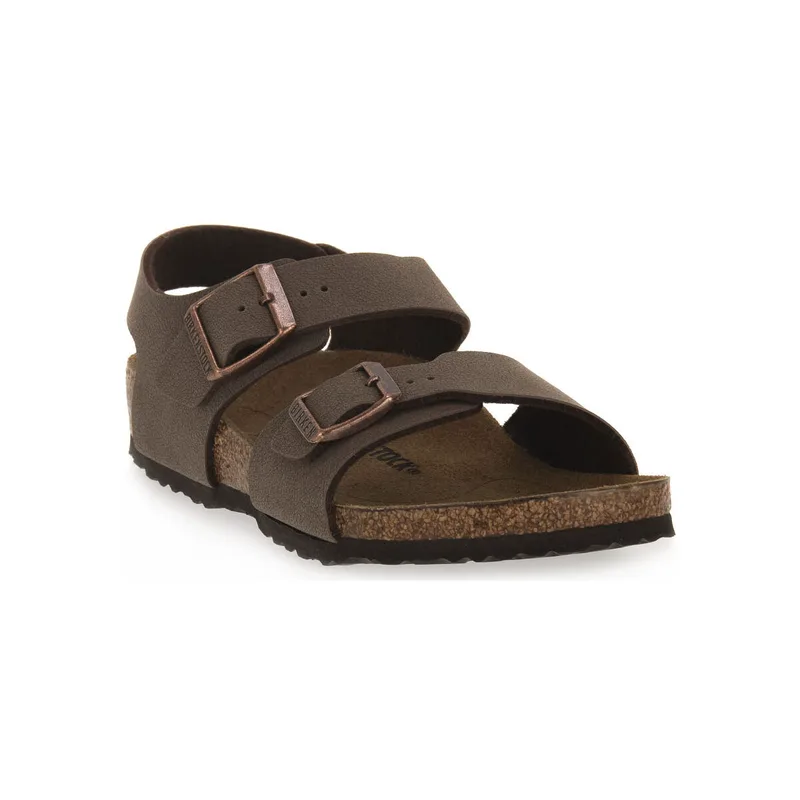 Σανδάλια χωρίς τακούνι BIRKENSTOCK NEW YORK MOCHA CALZ S