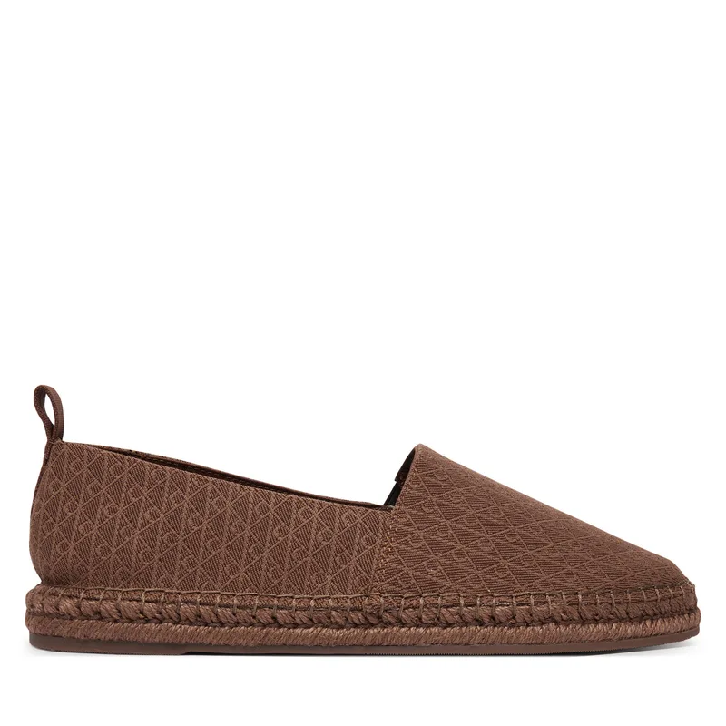 Εσπαντρίγιες Calvin Klein Espadrille Aop Cv HM0HM02231 Καφέ