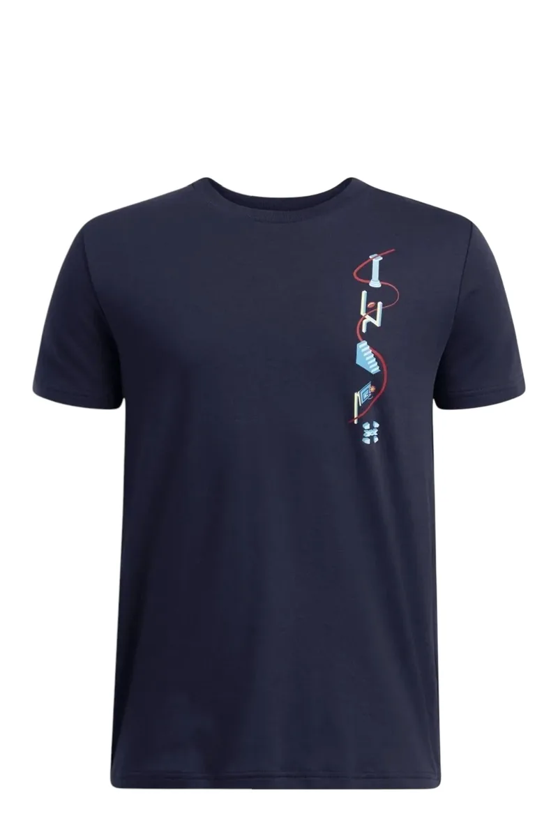 Μπλούζα Κοντομάνικη Under Armour UA B Portal Logo SS 1390010-410 Αγόρι