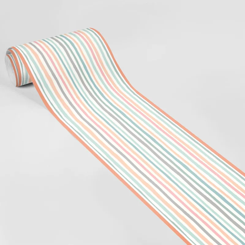 Μπορντούρα τοίχου PASTEL BOHO STRIPES