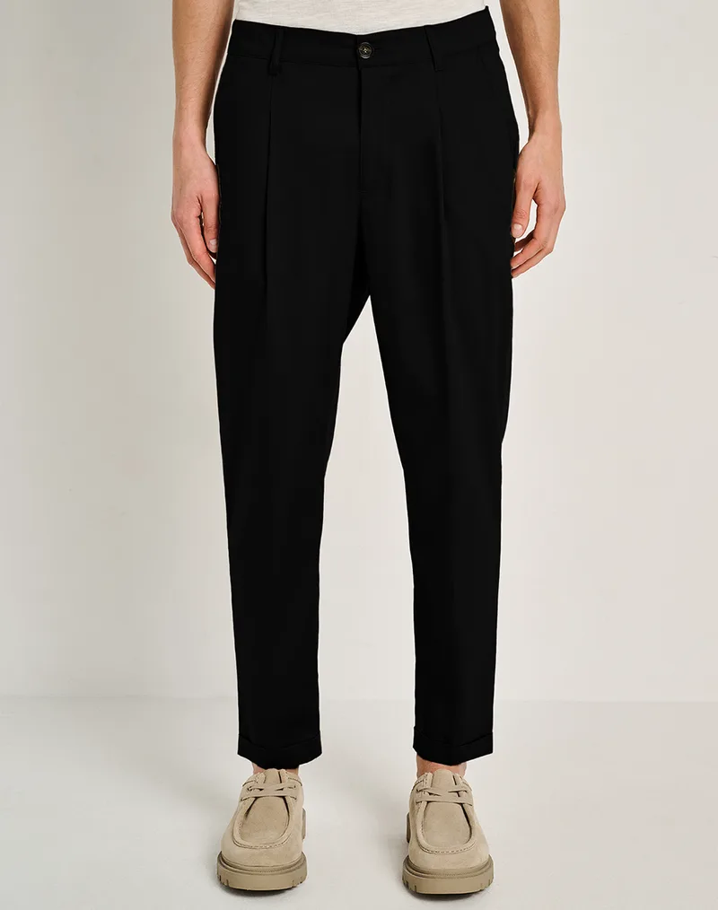 STAFF Davide Man Pant 98%Co 2%El 60-114.055-Ν0090 Black