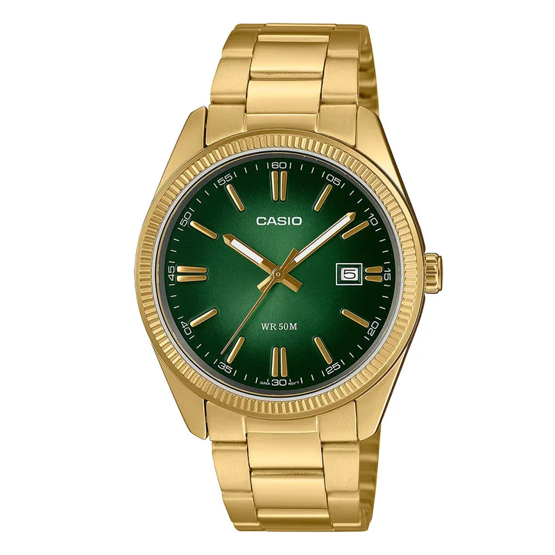 CASIO Collection Χρυσό Stainless Steel Bracelet MTP-1302PGC-3AV