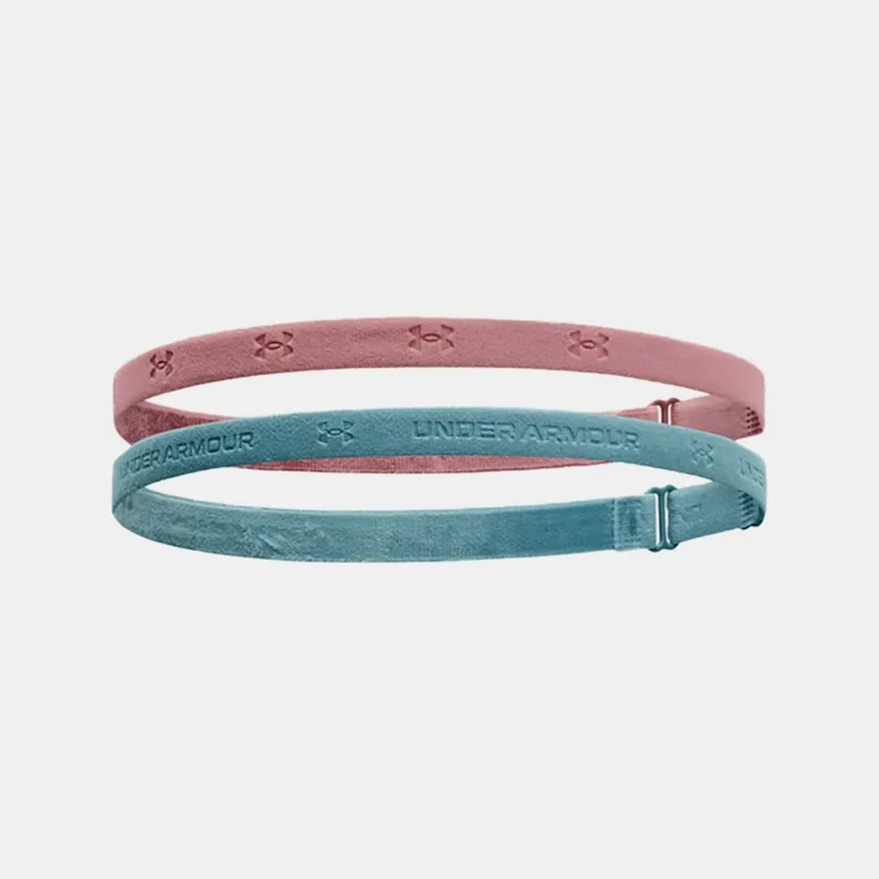Under Armour Adjustable Mini Γυναικεία Περιμετώπια 2-Pack (9000139845_67555)