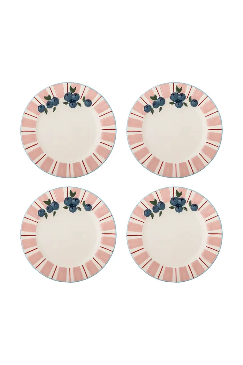 Σετ πιάτων γλυκού Bloomingville Carry 20,5 cm 4-pack