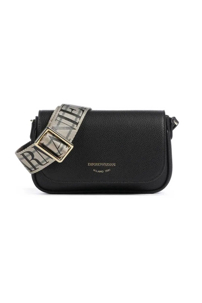 Emporio Armani γυναικεία τσάντα crossbody με λογότυπο - EW000538AF12103 Μαύρο