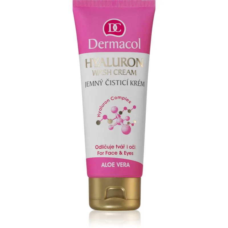 Dermacol Hyaluron απαλή καθαριστική κρέμα Για πρόσωπο και μάτια 100 ml