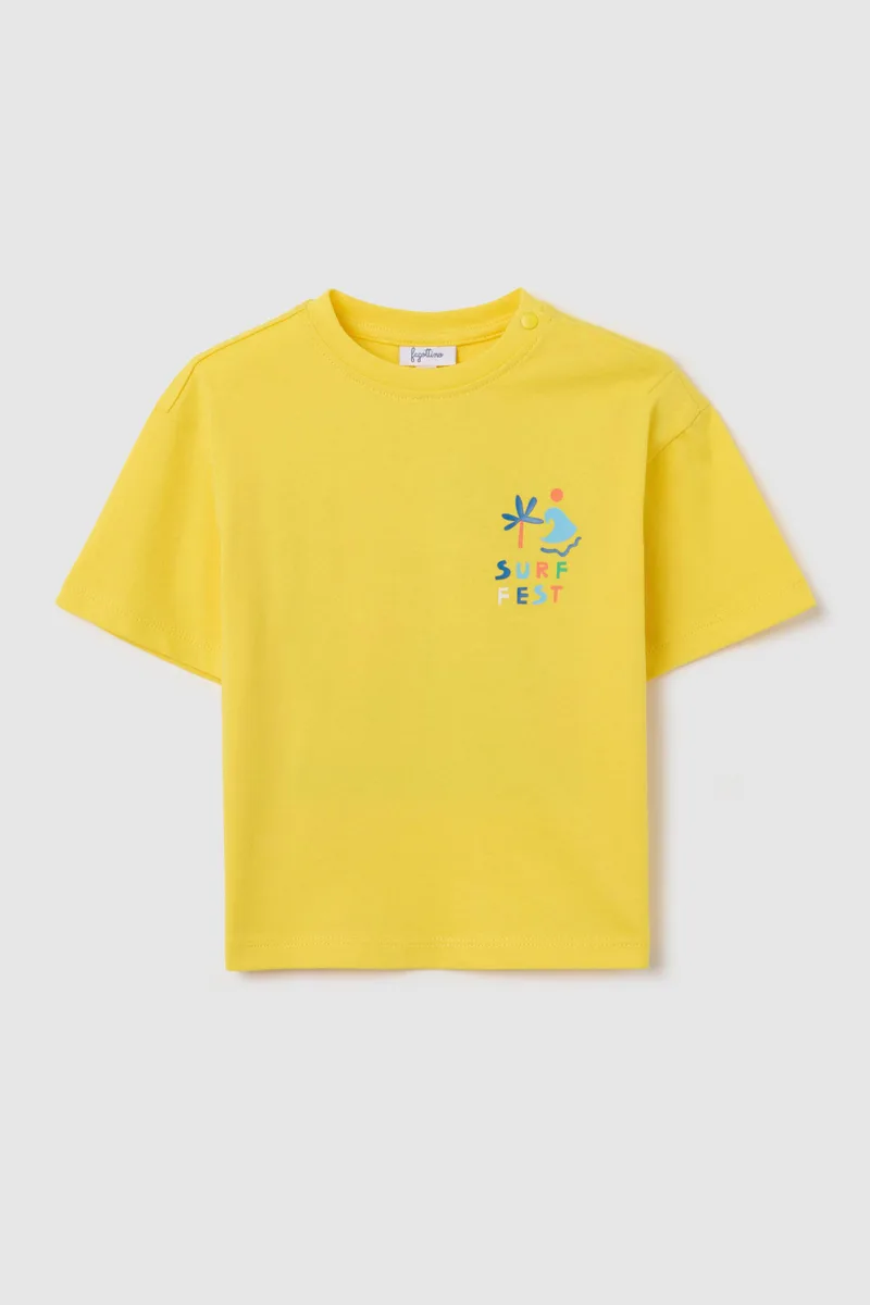 OVS βρεφικό T-shirt με print Regular Fit - 002279903 Κίτρινο