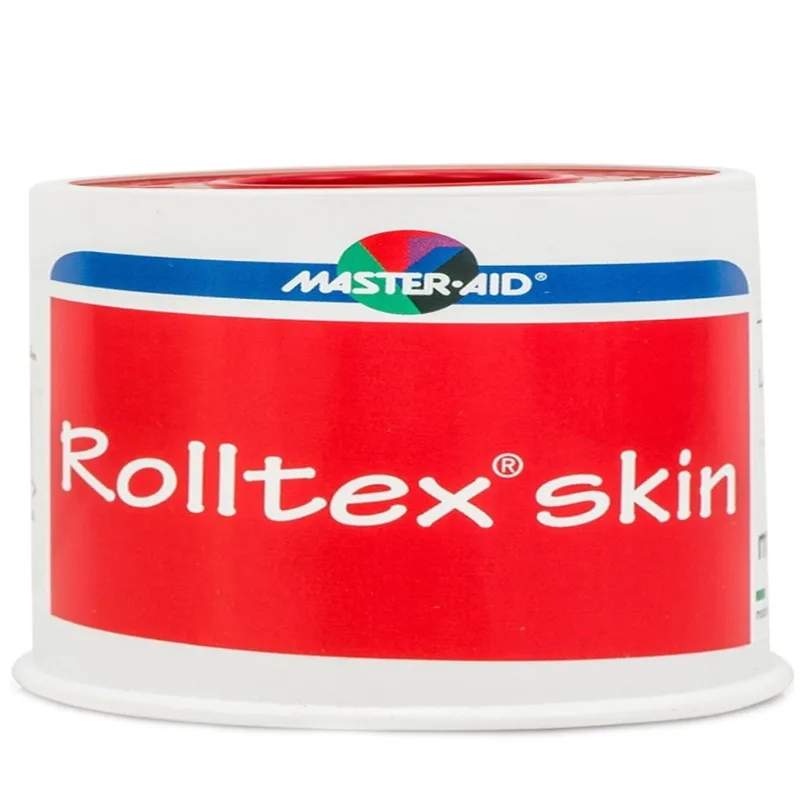 Master Aid Rolltex Skin Αυτοκόλλητη Επιδεσμική Ταινία Καφέ 5m x 2.5cm 1 Τεμάχιο