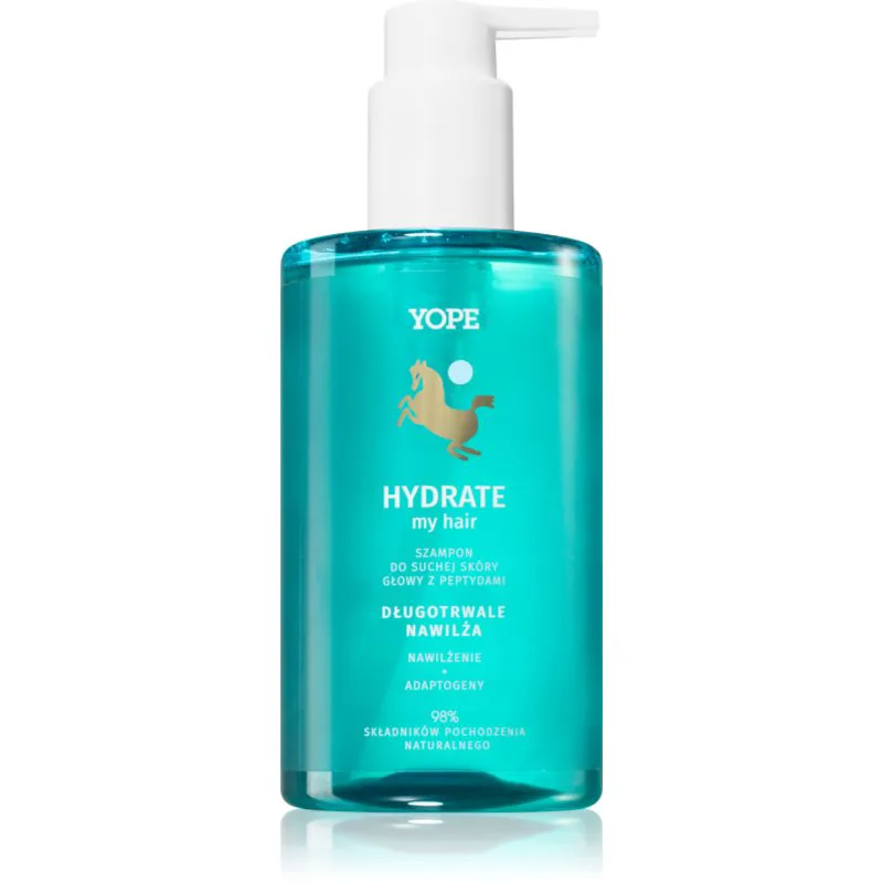 Yope HYDRATE my hair ενυδατικό σαμπουάν για ξηρό και κνησμώδες δέρμα της κεφαλής 300 ml