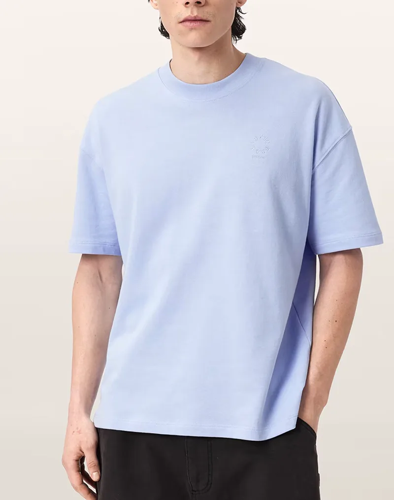 ALL SAINTS HAVEN SS CREW M029JC-VILLA BLUE BlueViolet