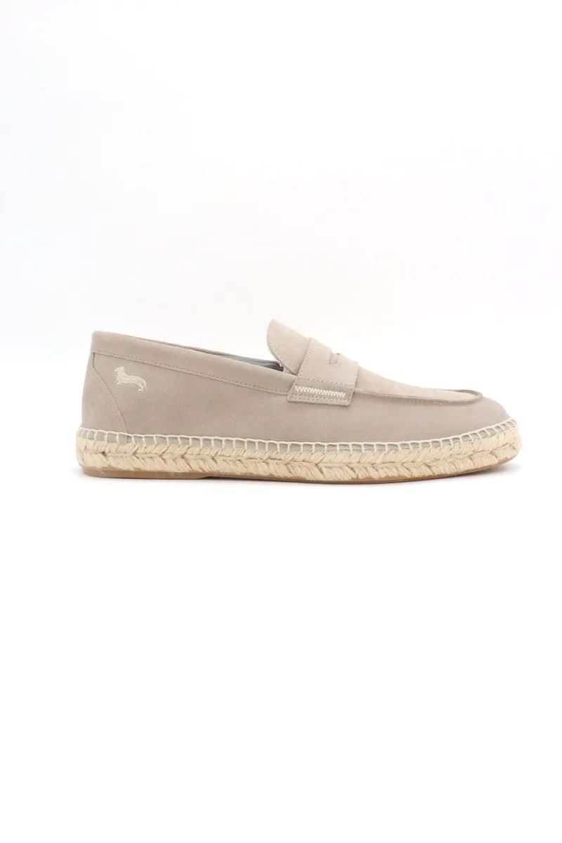 HARMONT&BLAINE ΠΑΠΟΥΤΣΙΑ LOAFER ΕΣΠΑΝΤΡΙΓΙΑ LOGO ΜΠΕΖ