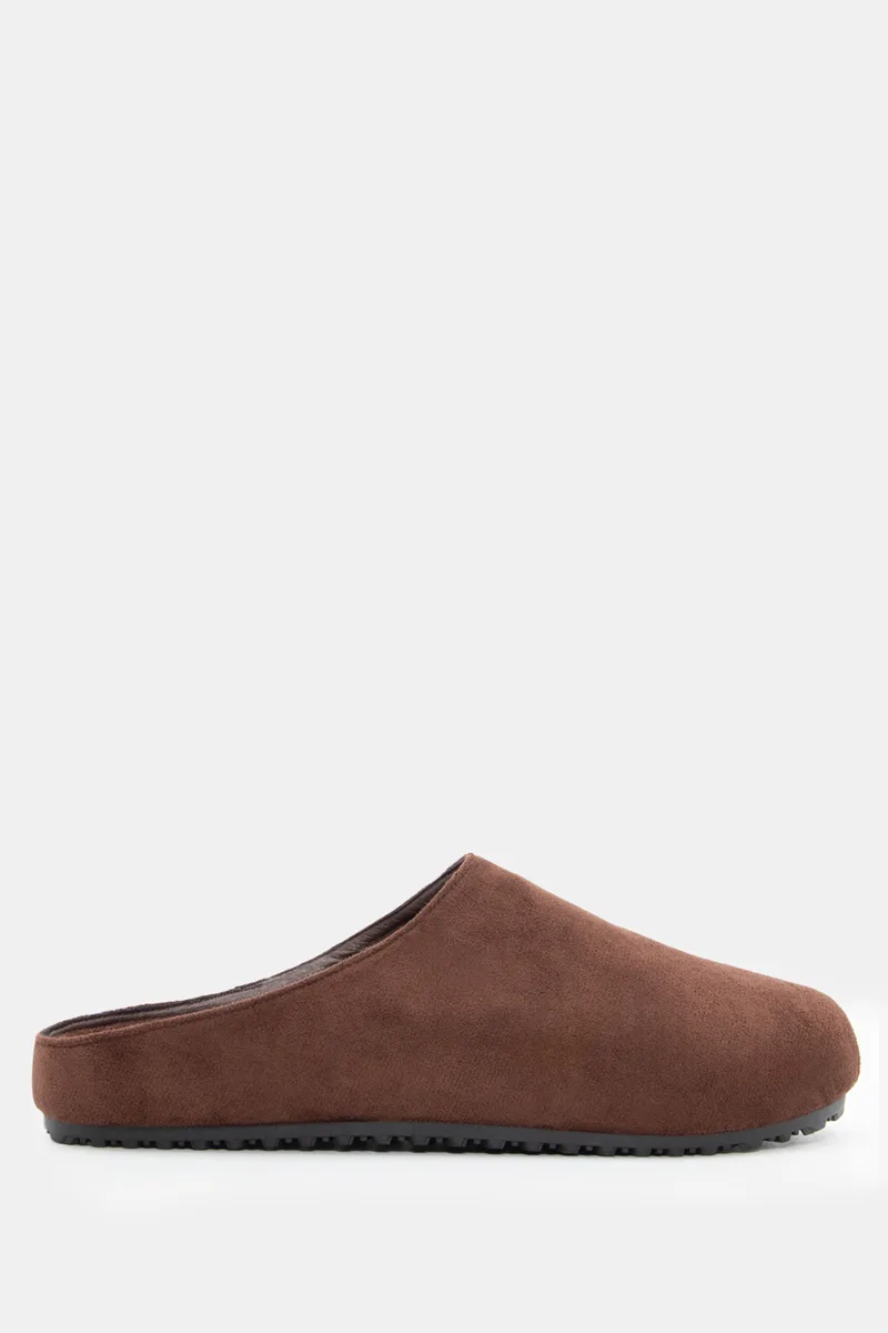 Clogs Σαμπό Flat - Καφέ Σκούρο