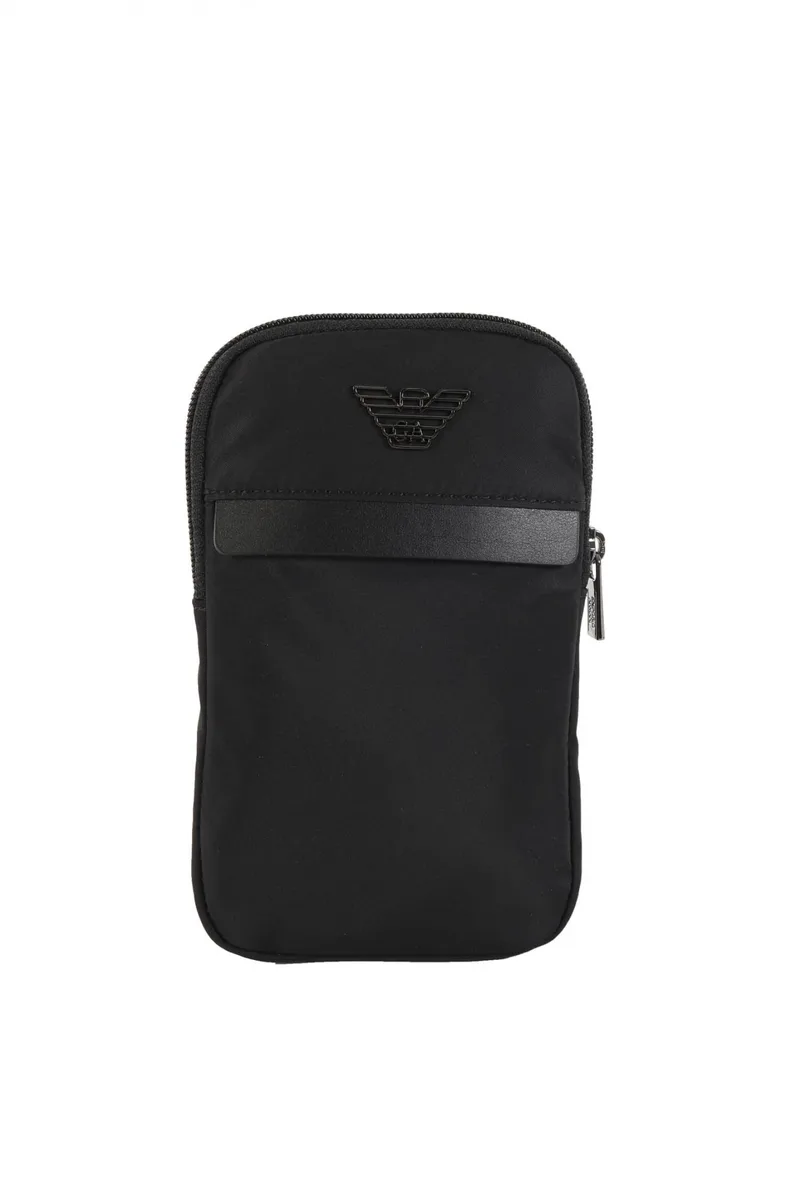 EMPORIO ARMANI ΤΣΑΝΤΑΚΙ CROSSBODY LOGO ΜΑΥΡΟ