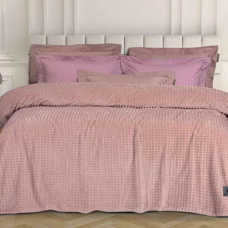 Κουβέρτα Fleece Υπέρδιπλη (220x240) Greenwich Polo Club Essential 3449 Ροζ