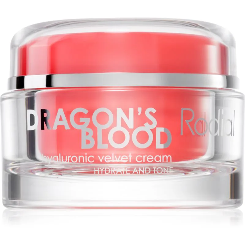 Rodial Dragon's Blood Velvet Cream κρέμα προσώπου με υαλουρονικό οξύ για ξηρή επιδερμίδα 50 ml