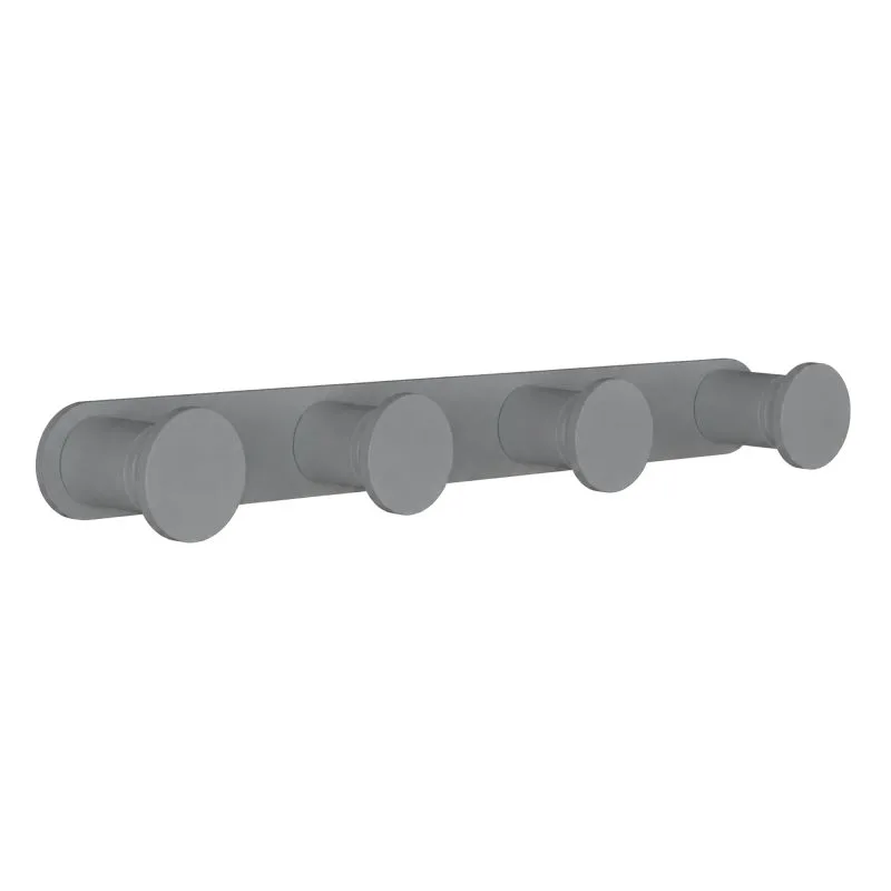 Άγκιστρο Τετραπλό - Matt Concrete Grey, Pam & Co, W24 x D3,5 x H2,5 (cm), 72-163