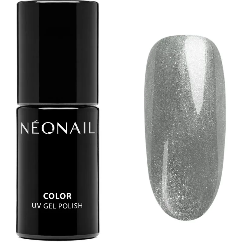 NEONAIL Winter Symphony τζελ βερνίκι νυχιών με τη χρήση των UV/LED λαμπτήρων απόχρωση Silver Sheen 7.2 ml