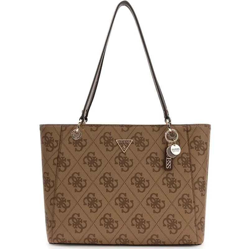 Guess μπεζ latte τσάντα ώμου NOELLE SO9672250