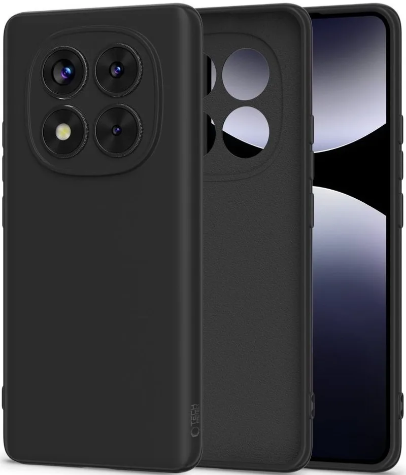 Θήκη Xiaomi Redmi Note 14 Pro 5G / Poco X7 Tech-Protect Icon Σιλικόνης - Black (5906302361496)