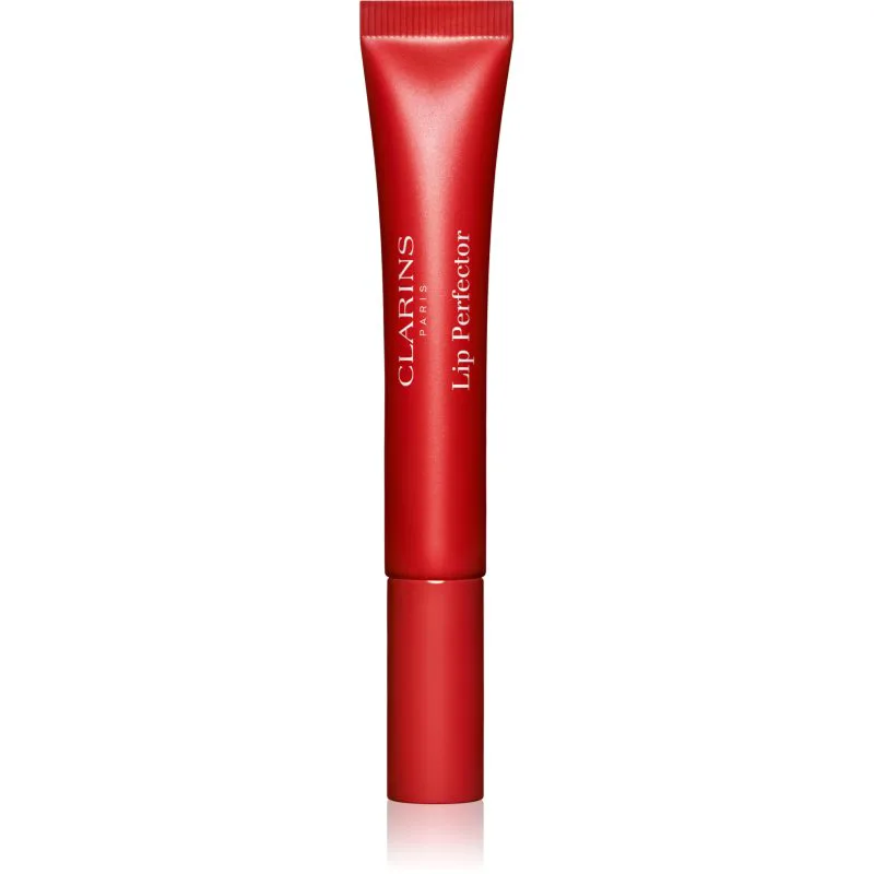 Clarins Lip Perfector Glow αστραφτερή λάμψη για χείλη και πρόσωπο απόχρωση 23 pomegranate glow 12 ml