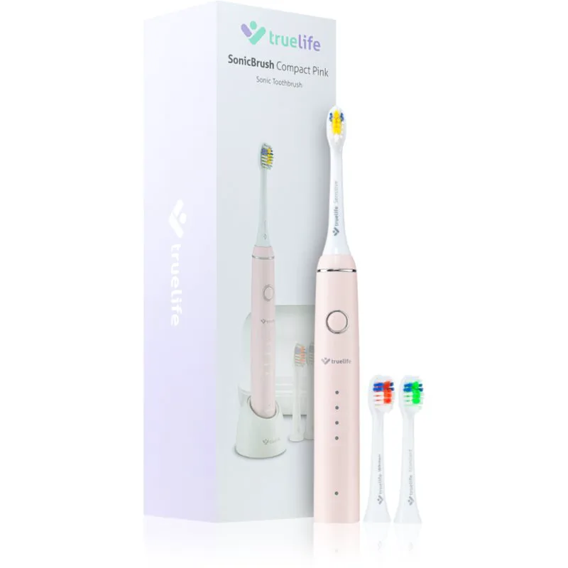 TrueLife SonicBrush Compact ηχητική οδοντόβουρτσα Ροζ 1 τμχ