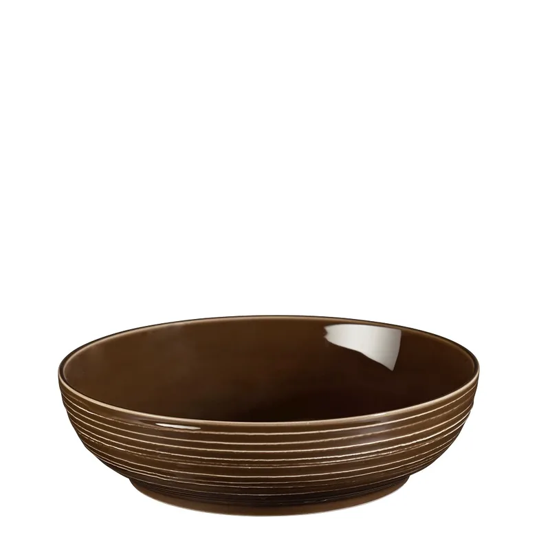 Σαλατιέρα Πορσελάνης Earth Brown Terra ESPIEL 25,5x6,6εκ. 001.765008K2 (Σετ 2 Τεμάχια) (Υλικό: Πορσελάνη, Χρώμα: Καφέ) - ESPIEL - 001.765008K2