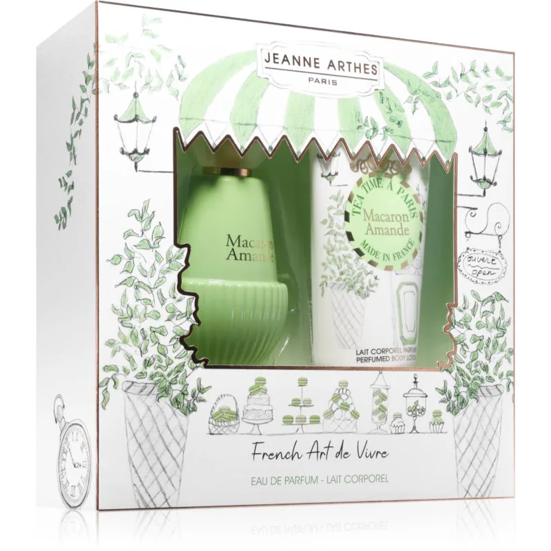 Jeanne Arthes Tea Time á Paris Macaron Amande σετ δώρου για γυναίκες