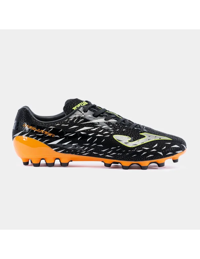 Joma Evolution Cup 2301 AG ECUS2301AG Χαμηλά Ποδοσφαιρικά Παπούτσια με Τάπες Μαύρα