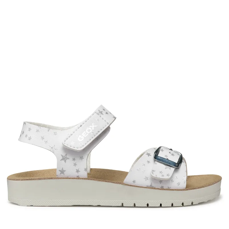 Σανδάλια Geox J Sandal Costarei Gi J15EAB 00004 C1000 S Λευκό