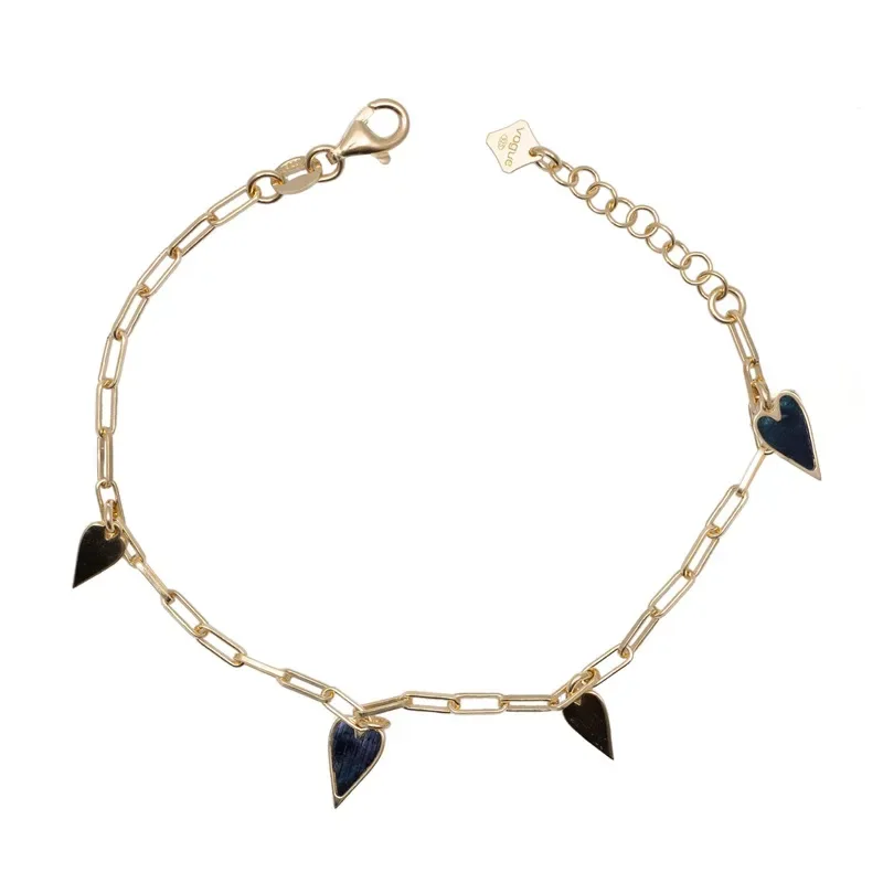 Επίχρυσο βραχιόλι Vogue 925 με καρδούλες 7930381 7930381 Ασήμι
