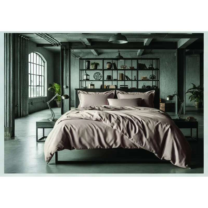 Σετ Σεντόνια Υπέρδιπλα 4 Τεμαχίων Makis Tselios Loft Μπεζ 240x270