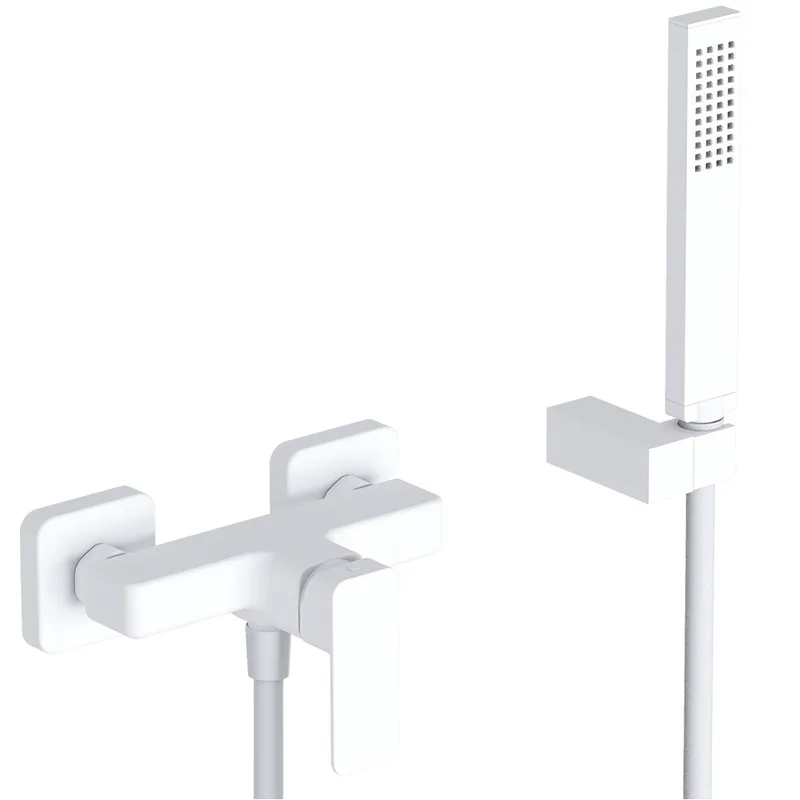 Μπαταρία Ντουζιέρας Eurorama Quadra 144150-300 Λευκό Ματ
