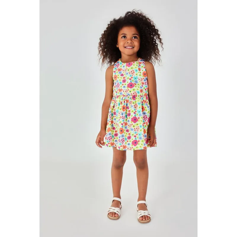 Φόρεμα υφασμάτινο κορίτσι Boboli-313041-9801-Multicolor
