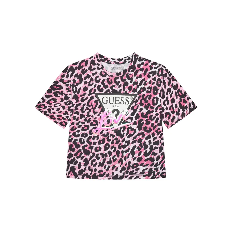 Guess T-Shirt J5YI07 K6YW4 Ροζ Regular Fit