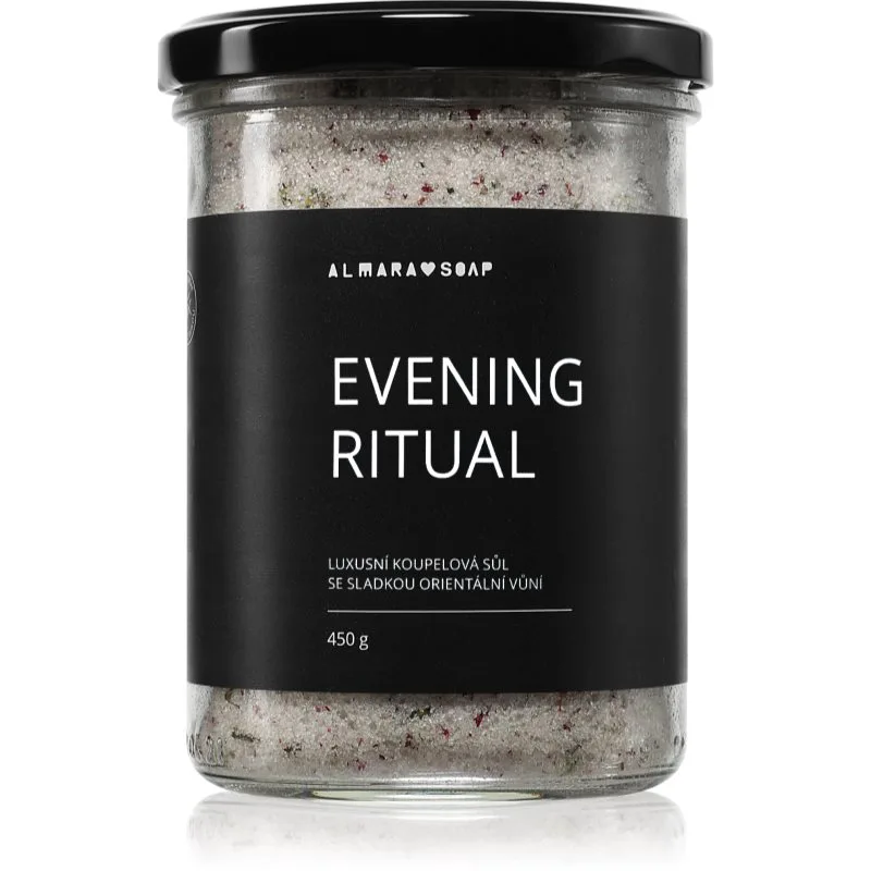 Almara Soap Bath Salt χαλαρωτικό αλάτι για μπάνιο με άρωμα Evening Ritual 450 γρ