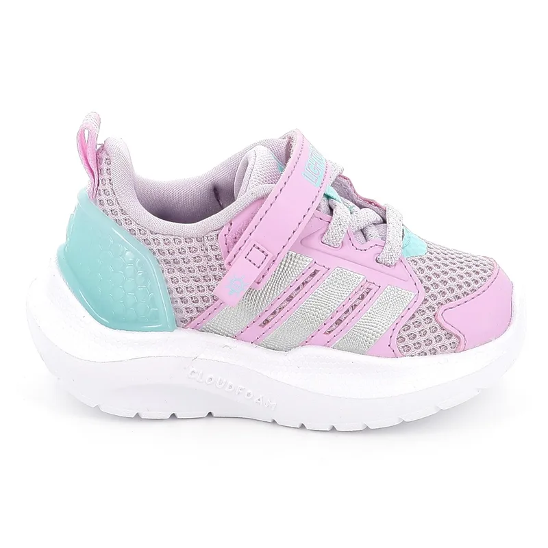Παιδικό Αθλητικό Παπούτσι για Κορίτσι Adidas Lightorama Rnr El I με On-Off Φωτάκια Χρώματος Μωβ HQ9258