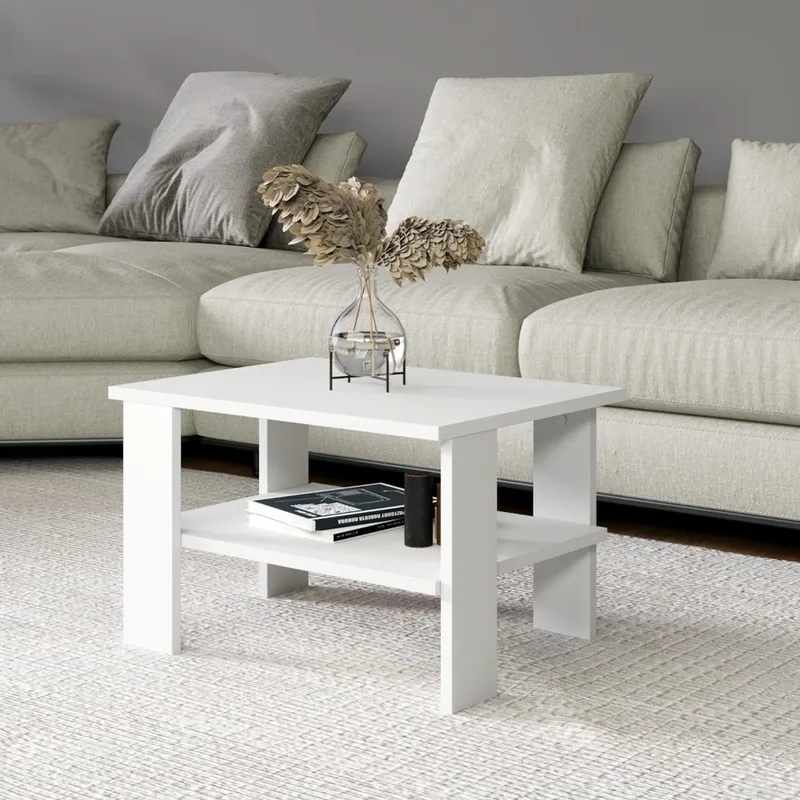 Τραπεζάκι Σαλονιού Duama - White 382Nrc1536 60x37x45 cm