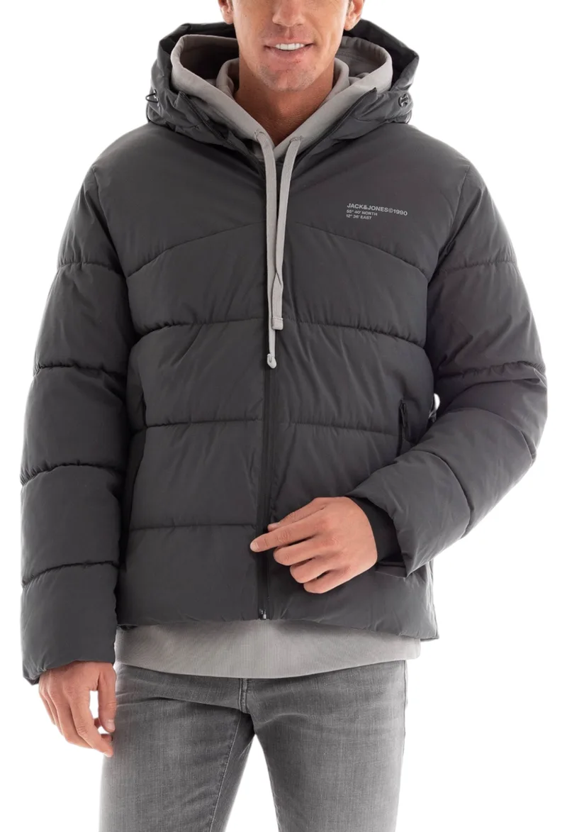 Μπουφάν Jack & Jones Jjflow Puffer 12236065-Asphalt Ανδρικό