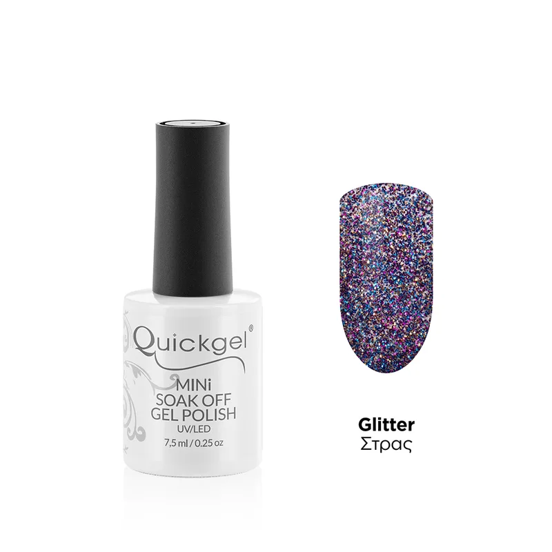 Quickgel No 211 - Magic Sparkle Mini - Ημιμόνιμο Βερνίκι 7,5 ml
