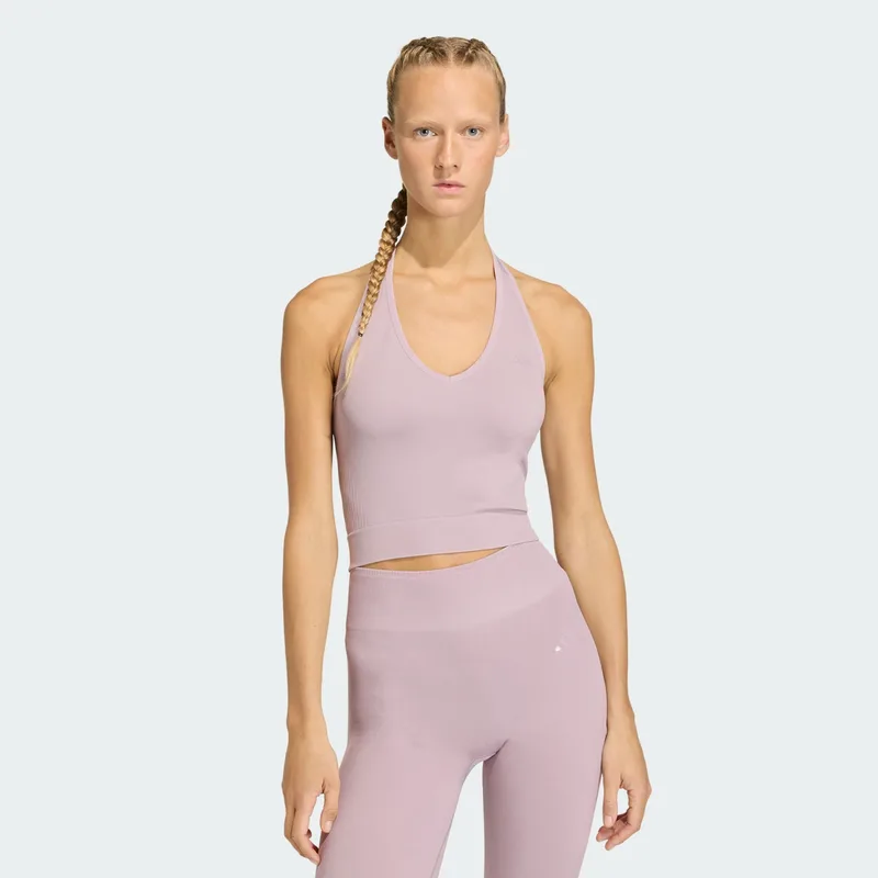 adidas Workout Essentials Knit Halterneck Γυναικείο Αμάνικο T-Shirt (9000267133_74606)