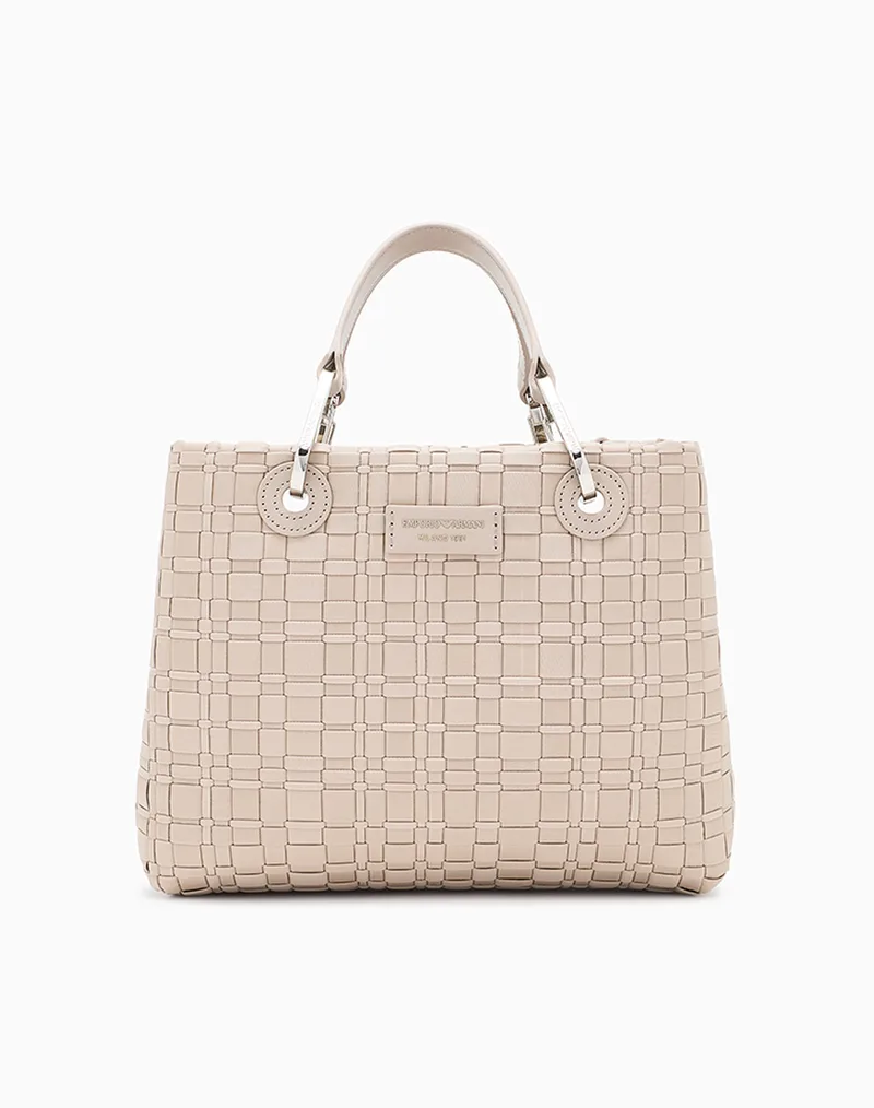 EMPORIO ARMANI SHOPPING BAG EW000361AF23436-U6076 Ecru