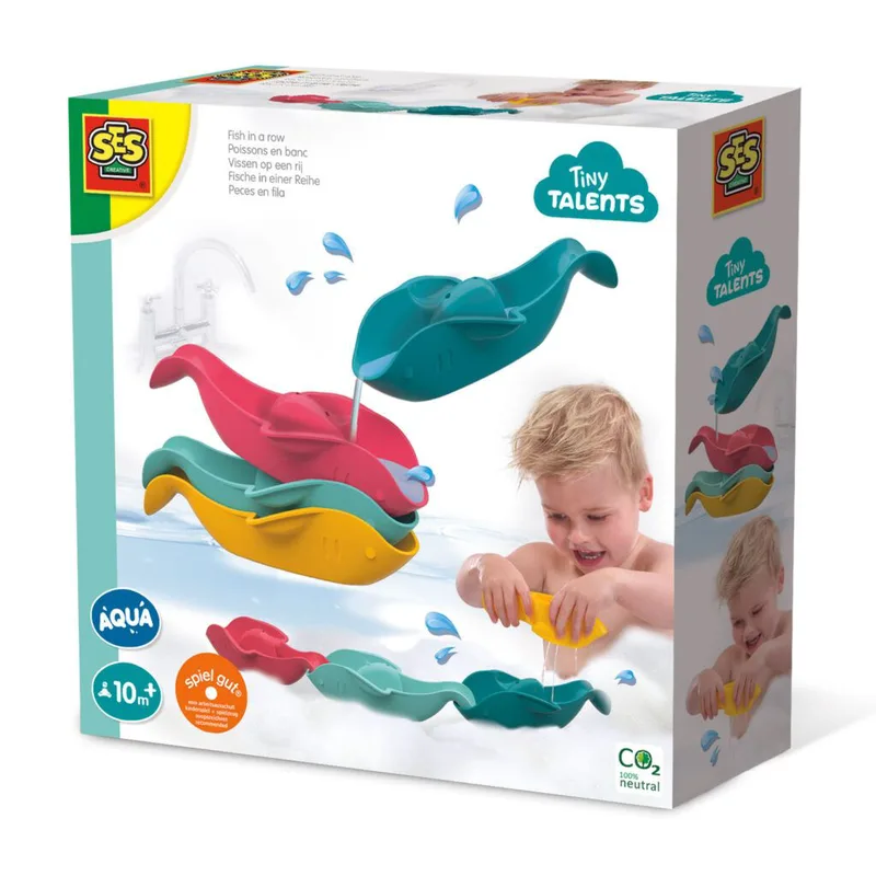 Παιχνίδι μπάνιου SES Creative Tiny Talents: Ψάρια στη σειρά