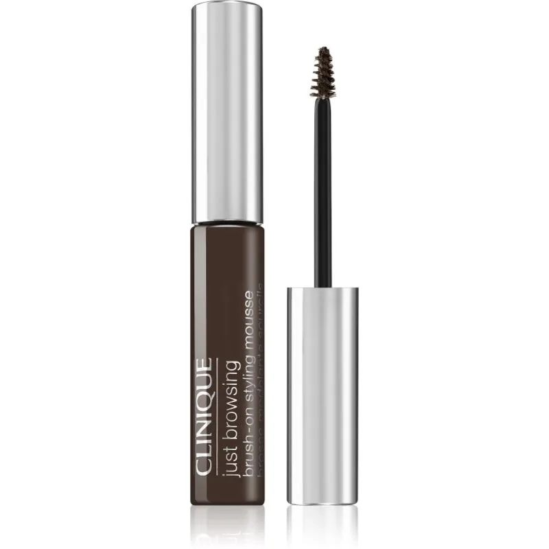 Clinique Just Browsing Brush-On Styling Mousse τζελ για τα φρύδια απόχρωση Deep Brown 2 ml
