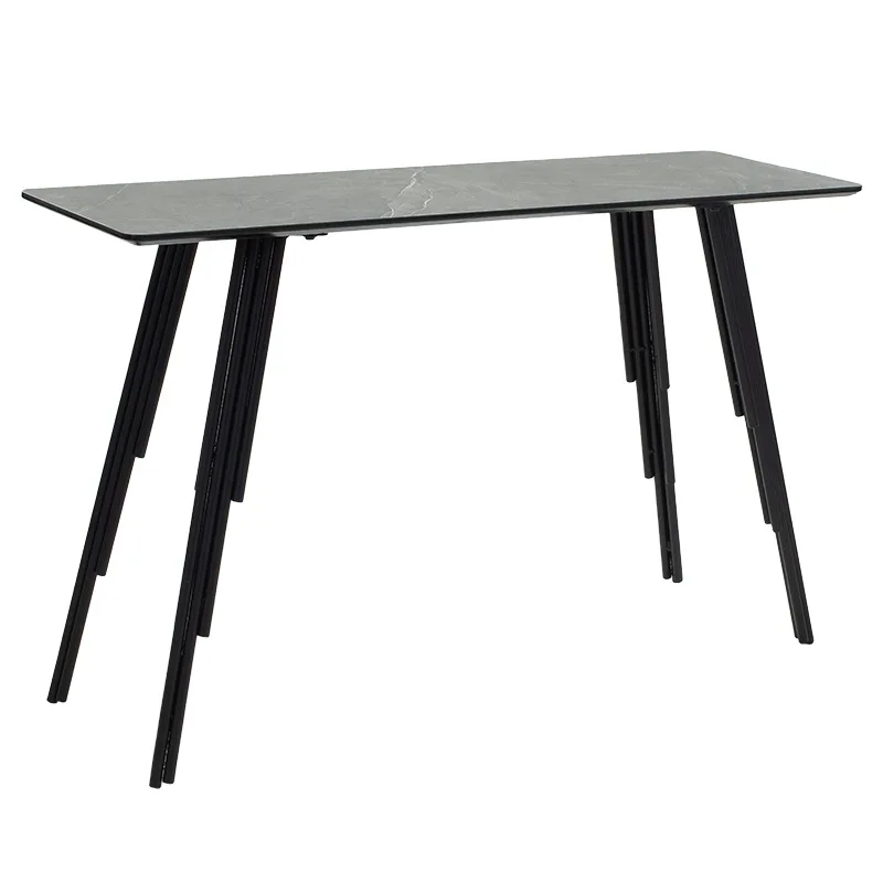Κονσόλα Lifo pakoworld MDF ανθρακί cement-μαύρο 120x40x75εκ - PAKO WORLD - 096-000028